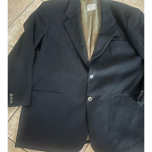 Hugo Boss 42R Vintage Will Angora Men’s Jacket Black 1996? - Picture 1 of 10
